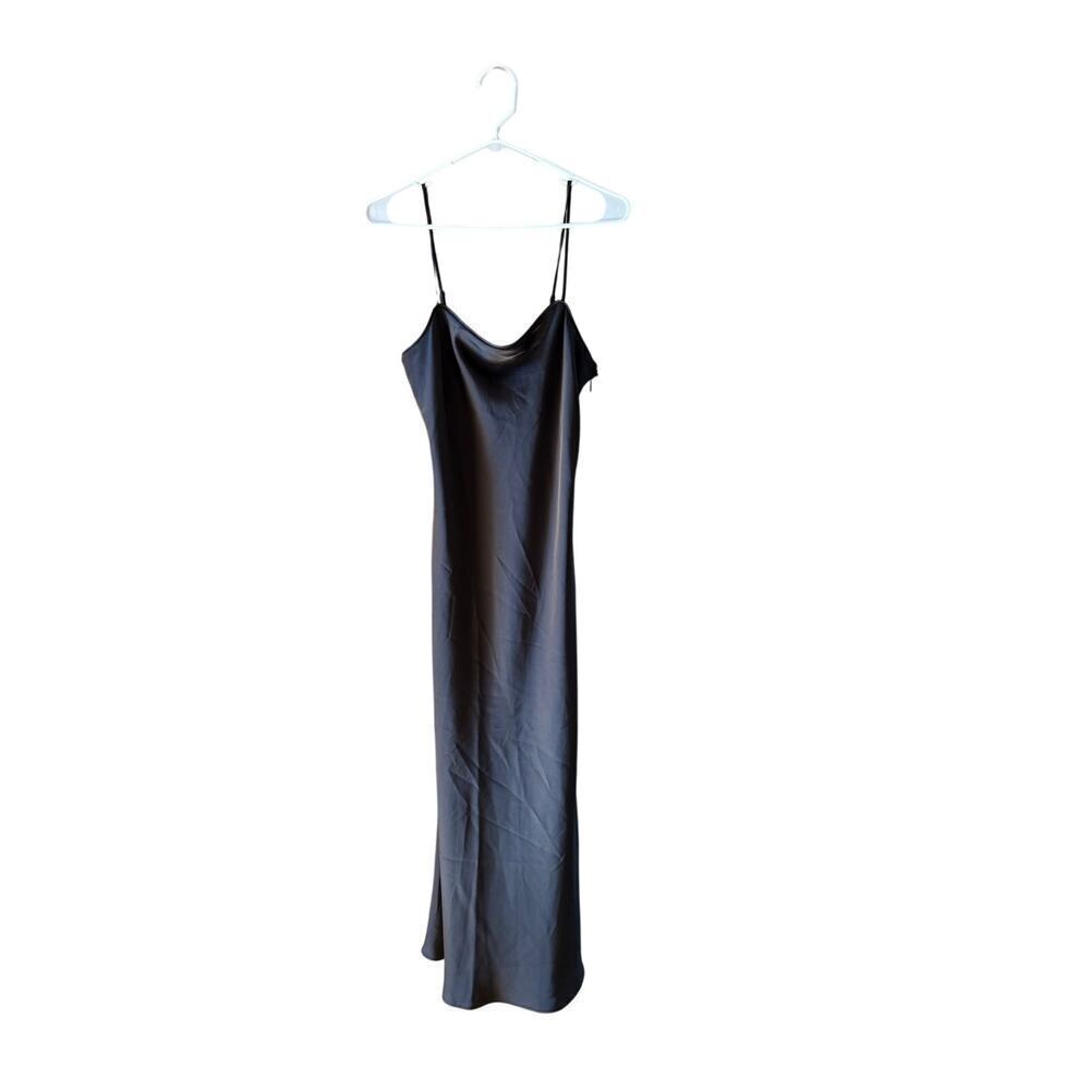 NWT Susana Monaco bias black midi slip dress small - Picture 13 of 13